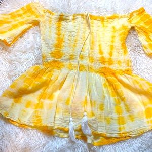 womens off the shoulder tee